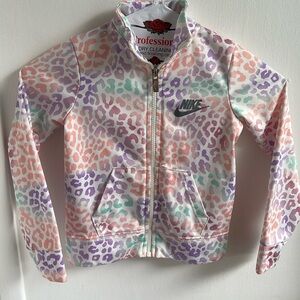 🌈 Nike Toddler girl Jacket Sz XS 4T CHEETAH LEPORD PRINT